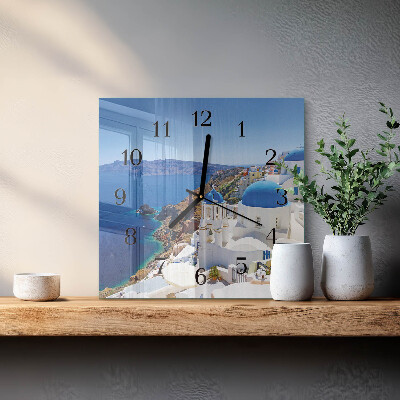 Zegar kwadratowy Santorini