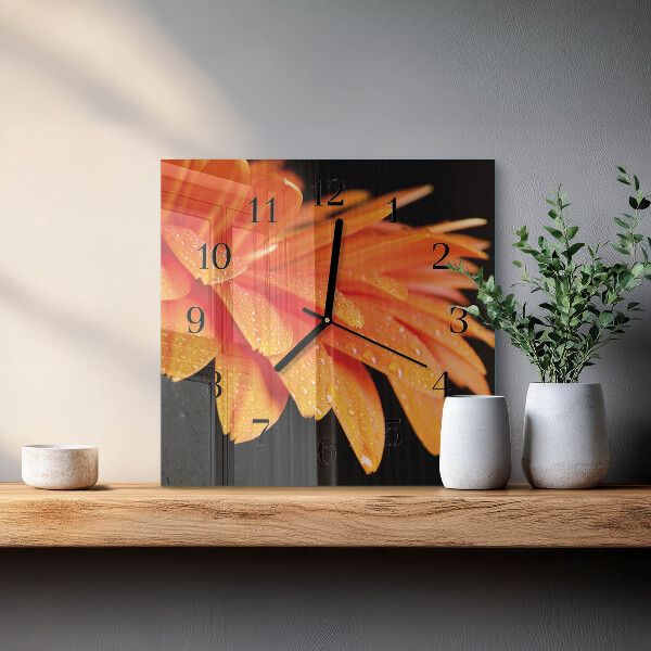 Zegar kwadratowy Gerbera