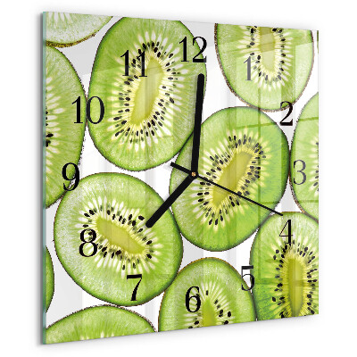 Zegar szklany kwadratowy Kiwi