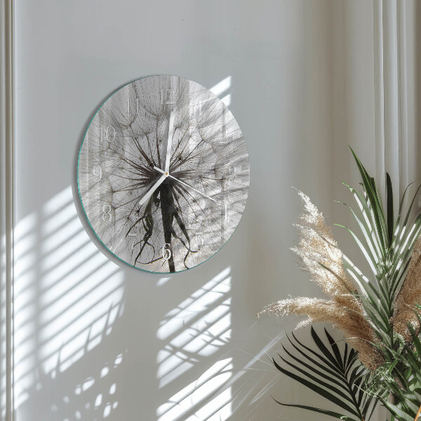 Zegar okrągły Mniszek Lekarski