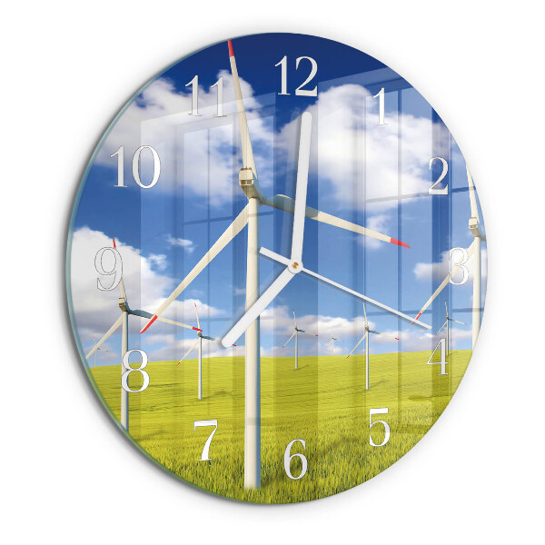 Zegar okrągły Farma Wiatrowa