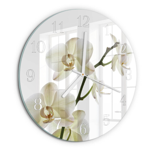 Zegar okrągły Orchidea