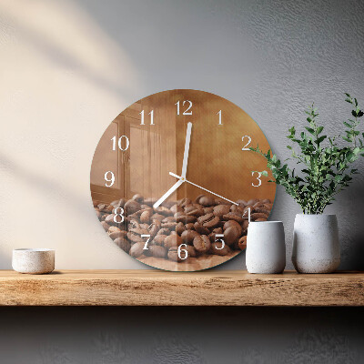 Zegar okrągły Ziarna Kawy