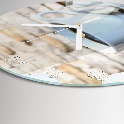 Zegar okrągły Kawa