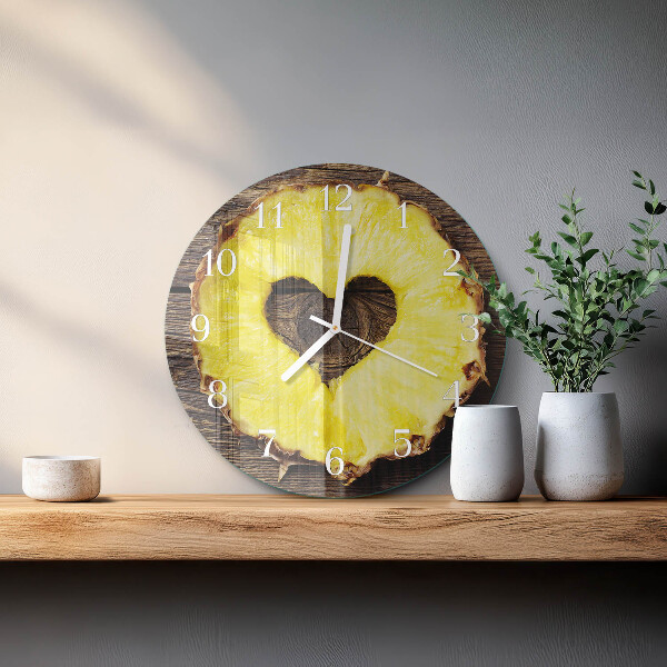 Zegar ścienny okrągły Ananas