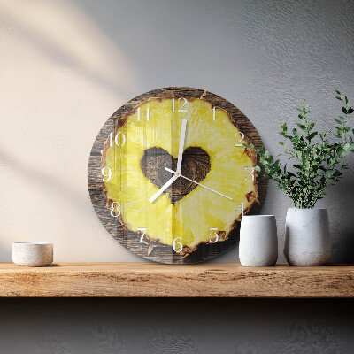 Zegar ścienny okrągły Ananas