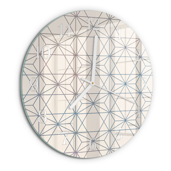 Zegar okrągły Wzór geometryczny