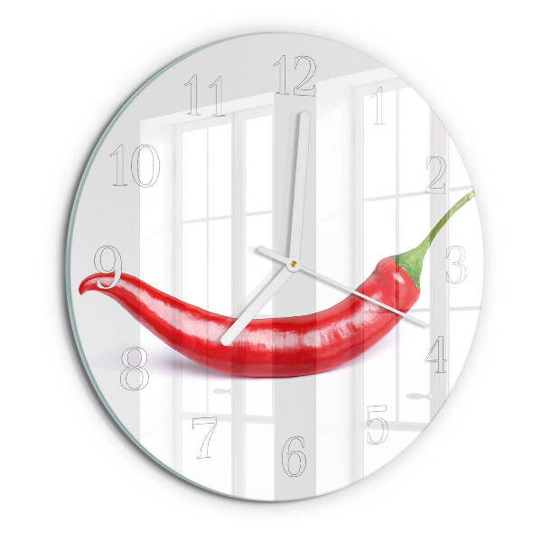 Zegar okrągły Papryczka Chili