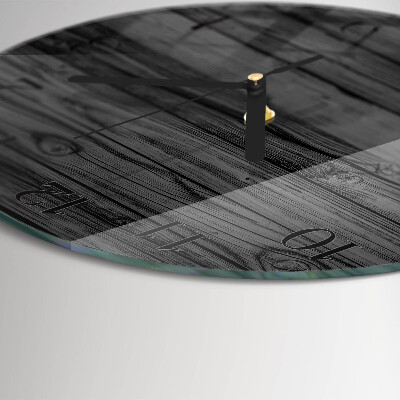 Zegar ścienny okrągły Drewno