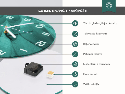 Zegar okrągły Ściana z Cegieł