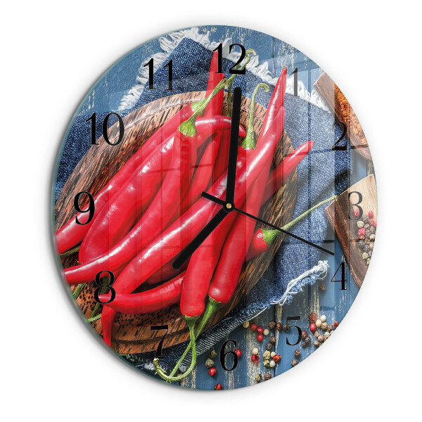 Zegar okrągły Papryczka Chili