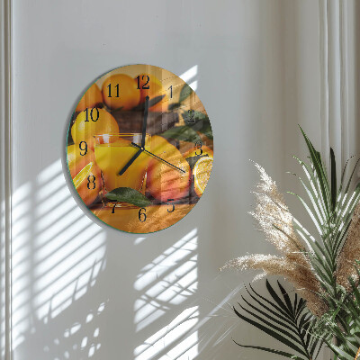 Zegar okrągły Pomarańcze