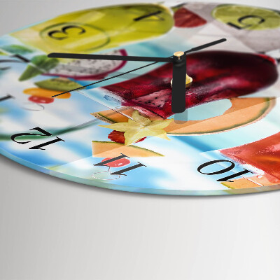 Zegar ścienny okrągły Koktajl