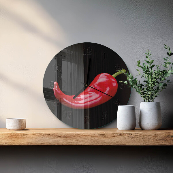 Zegar okrągły Papryczki Chili
