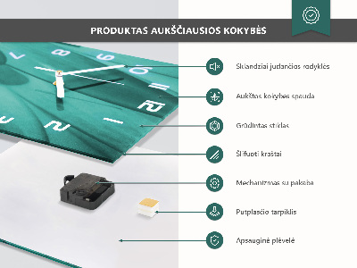 Zegar pionowy Abstrakcja