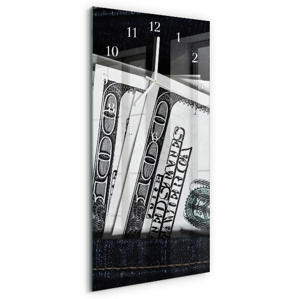 Zegar pionowy Banknoty