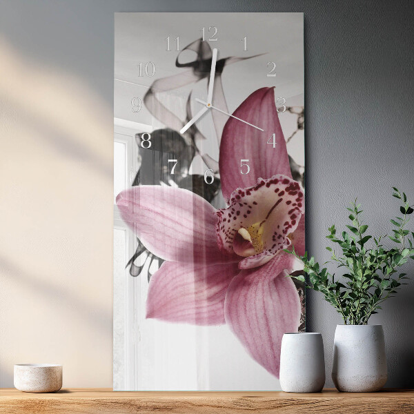Zegar pionowy Orchidea