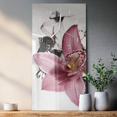 Zegar pionowy Orchidea