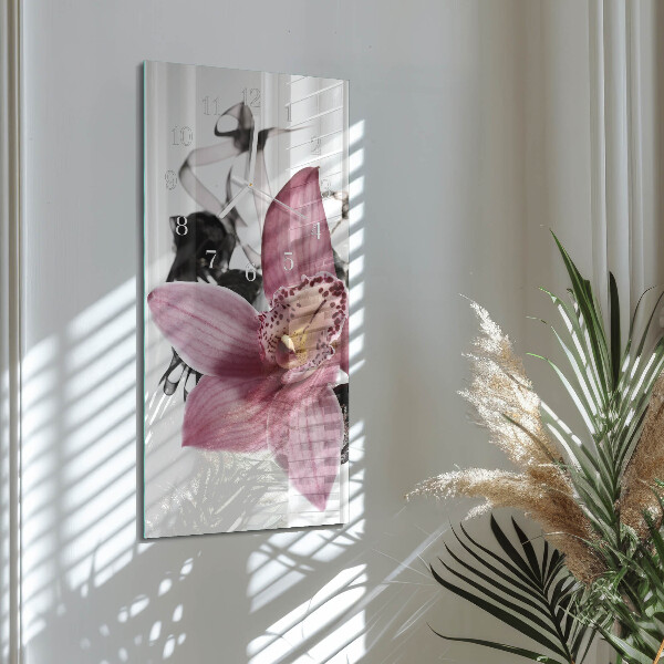 Zegar pionowy Orchidea