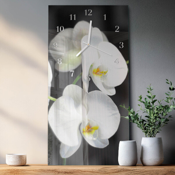 Zegar pionowy Orchidea