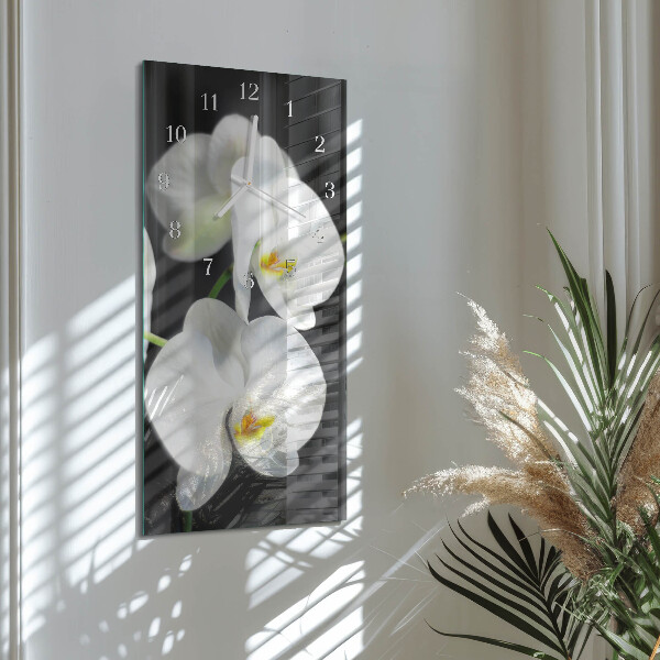 Zegar pionowy Orchidea