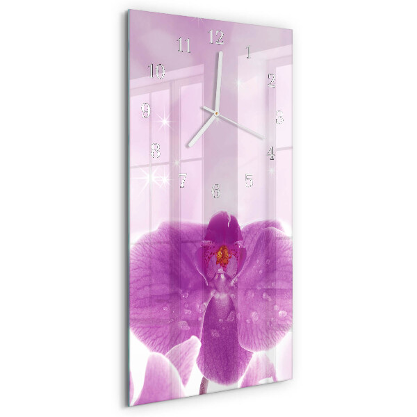 Zegar pionowy Orchidea