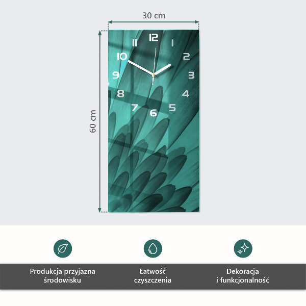 Zegar pionowy Deski drewniane