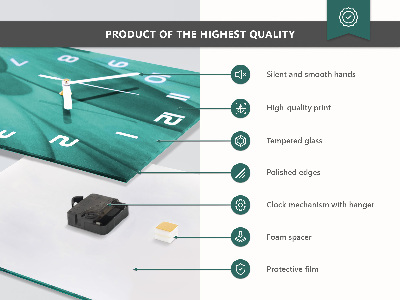 Zegar pionowy Cegła