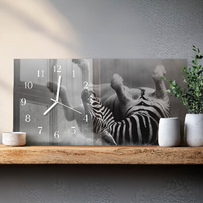 Zegar szklany poziomy Zebra