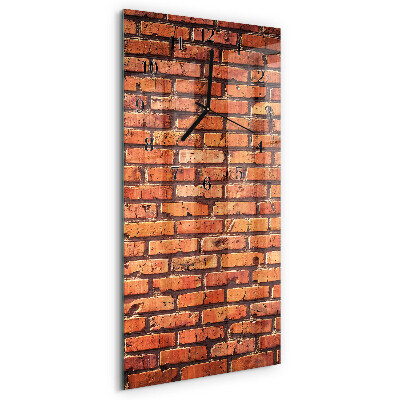 Zegar ścienny pionowy Ściana z Cegieł