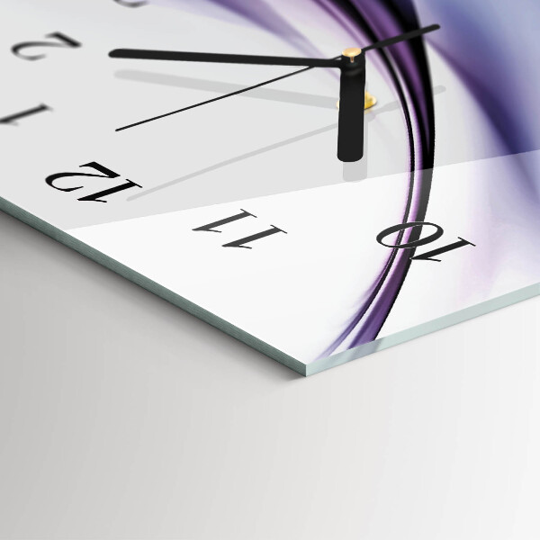 Zegar poziomy Fale kolorów